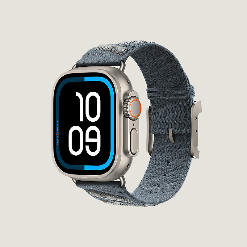 Band Apple Watch Hermès Ultra Single Tour 49 mm En Mer | Hermès USA